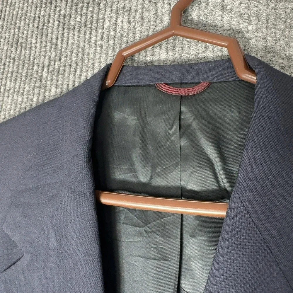 Vintage Hart Schaffner & Marx Blazer Mens 42R Blue Navy Wool Gold Button‎ Hechts
